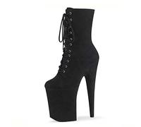 WQHPLMD Chaussures de fête de Plate-Forme pour Femmes Chaussures de Danse 20 cm Talons Aiguilles, 8 Pouces de Danse scène de fête avec des Talons, Bottines d'origine Chinoise