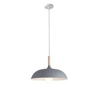 WQHPLMD Colorful Chandelier Engineering Lighting fixtures Single Head Chandelier Nordic Dining Room Lights Decorative Ceiling Hanging Lights Bar Counter e27 Lighting (Color : a Gray, Size : 15