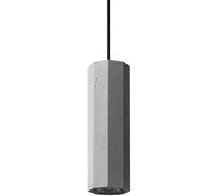 WQHPLMD Concrete Linear Pendant Light Kitchen Island Over Sink LED Cone Long Tube Hanging Lamp Gray Cement Beam Light Bar Fixture Vintage Industrial Chandelier for Dining Room Hallway Bar Farmhouse