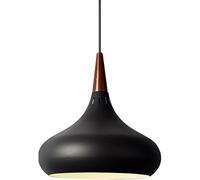 WQHPLMD Creative Metal Hanging Light, Restaurant Pendant Shade, 1-Light Farmhouse Pendant Lighting Kitchen Island Ceiling Light for Bar Counter Restaurant Lighting Fixture (Color : Noir, s