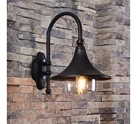 WQHPLMD Creative Rustic Outdoor Wall Light with Clear Glass Lampshade - Elegant and Exquisite for Gardens, Balconies & More