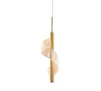 WQHPLMD Creative Spiral Acrylique Suspendu Light Nordic Light Luxury Gold LED Pendant Pendre pour Chambre à Coucher Bond de Chambre à Coucher