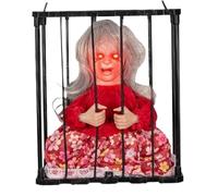 WQHPLMD DÉCORATIONS GHOSS PROSDES Halloween Animatronics, SONNES Ghosts Femmes FEURES SORCES en Cage avec Leurs Yeux, CRENIR Le PROCÉMENT