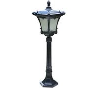 WQHPLMD Die-cast Aluminum Post Light Fixture Clear Glass Shade Rustproof Outdoor Garden Pathway Lighting V1