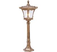 WQHPLMD Die-cast Aluminum Post Light Fixture Clear Glass Shade Rustproof Outdoor Garden Pathway Lighting V1