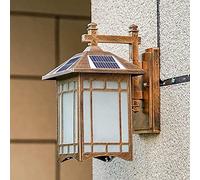 WQHPLMD Dimmable Solar Wall Lantern with Remote Control for Bedroom and Dining Room Decoration