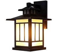 WQHPLMD E27 Lantern Creative Style Fond Decoration Mur Mur Lampe Creative Bedside Lamp American Country Outdoor Termroping Wall Light Patio Garden
