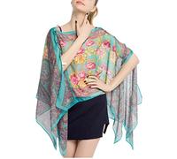 WQHPLMD Écartes de crème Solaire d'été pour Femmes châle Poncho Driving Murffon Scarf Protection Soleil Châle Châle de châle Bikini (Couleur: B, Taille: Une Taille)
