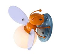 WQHPLMD Éclairage Mural Rustique Classique Cartonnière Bee Child Room Wall Lampe Murale, LED 5W Grappe Light with Glass Light Shade Night Light Murd Mur