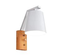 WQHPLMD Éclairage Mural Rustique Classique Lumière Murale en Bois avec Ombre en métal Lampe décorative des lumières d'applications intérieures pour la Chambre d'escalier du Bureau du Bureau du