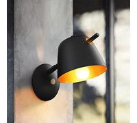 WQHPLMD Elegant Nordic Metal Wall Sconce for Study, Bedroom and Dining Room - Blue Black White