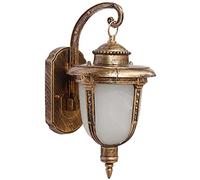 WQHPLMD Elegant Outdoor Wall Lamp with Imitation Marble Glass Shade - for Bedroom and Living Room Decor