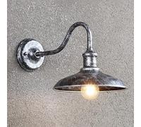 WQHPLMD Elegant Silver and Bronze Outdoor Wall Light - for Bar, Cafe & Balcony Garden
