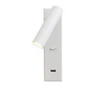 WQHPLMD Energy-Saving Wall Light with USB Charging, 350° Rotatable Bedside Reading Lamp for Bedroom and Hotel Rooms