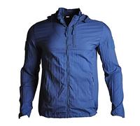 WQHPLMD Fishing Clothing Sunscreen Outdoor Hiking Jacket Long-Sleeved Shirt Quick-Drying Hooded Sunscreen (Color : Blue, Size : XX-Large)