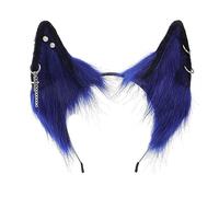 WQHPLMD Furry FoxEar Hairhoop for Women Plush Hairband LolitaStyle Costume Headband Party Props Headdress Halloween Accessories