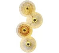 WQHPLMD Geometric Wall Light Art Deco Living Room Sconce - Clear Glass, Nordic Style, 32cm x 62cm