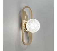 WQHPLMD Geometric Wall Mount Gold Metal Lighting Fixture Nordic Bedroom Bedside Decor Lights for Living Room Hallway