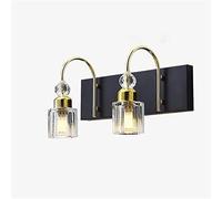 WQHPLMD Gorgeous K9 Crystal Bathroom Vanity Lights - Elegant Gold Finish for Decorative Use