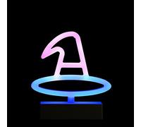 WQHPLMD Halloween Decoration LED Light Witch Hat Candy Night Light Party Ornaments Lamp for Bedroom Coffee Decor Lighting Skull Lamp