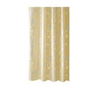 WQHPLMD Hotel 78x72, Peva with Grommets and Hooks Semi-Transparent Yellow Circle Pattern, 200x180cm Bathtub Shower Curtain