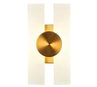 WQHPLMD Indoor Bedside Lamp Wall Wash Light Minimalist LED Rectangular Wall Light Hardware Lamp Body with Acrylic Shade Wall Lamp Living Room Bedroom Hallway Wall Mounted Light Fixture