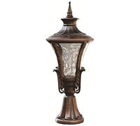 WQHPLMD IP54 Waterproof European Style Garden Post Lamp - Traditional Pillar Pole Light, Vintage Decor