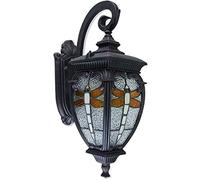 WQHPLMD Japanese Dragonfly Pattern Outdoor Wall Mount Light Cast Aluminum Waterproof Creative Style Background Wall Decoration Lamp for Dining Room Bedroom Living Room