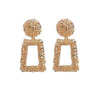 WQHPLMD Jewellery Jewellery for Women Silver Earrings, Fashion Statement Earrings Large Geometric Round Earrings for Women Hanging Dangle Earrings Ear Roel Ear Ears Jeweller for Women
