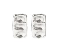 WQHPLMD Jewelry Rectangle Earrings with Irregular Studs, Dirty Diva, Plated Chunky Square Earrings Minimalist Geometric Earrings for Women Girls Jewelry