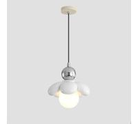 WQHPLMD Jolie Fleur Suspendue Suspension Chambre d'enfant décoration de la Maison en Verre de Lait Lampe Unique îlot de Cuisine Boho côtier Nordique Petit de Plafond Rose pour Chambre