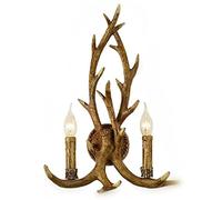 WQHPLMD Lamp de Table personnalisé à Forme d'antilope - résine Fine, Style européen, Chandelier Luxueux, Chambre, Salle à Manger, Bar Plus