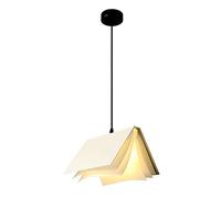 WQHPLMD Lamp Magnifique en Forme de Livre, Suspension Flasque Intérieure Économie D'énergie, Adapté pour Cuisine, Hall, Bureau