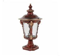 WQHPLMD Lampe à Colonne extérieure étanche extérieure piédestal européen pote à Colonne Traditionnelle Colonne Lanterne Lampes Paysage lumières de borne