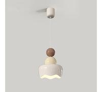 WQHPLMD Lampe à Suspension Nordique du Milieu du siècle, Blanc Lait, plafonnier, îlot de Cuisine, Petit luminaire de Chevet à LED Rose Mignon pour Enfants, Filles, Chambre à Coucher, Restaurant,