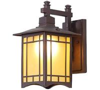 WQHPLMD Lantern LED Light Outdoor Style Gooseneck Aluminum Wall Lamp Vintage Water Resistant Farmhouse Garden Decor E27