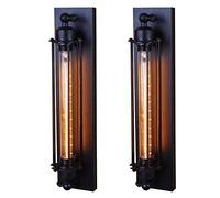 WQHPLMD Lantern Wall Sconce Wrought Iron American Style Retro for Living Room Bedroom Hallway Stairs Farmhouse Decorative Light