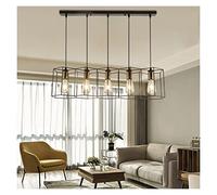 WQHPLMD LED Chandelier Hanging e27 Lamp Geometric Metal Frame Lamp Suitable for Creative Light Above The Table Bedroom