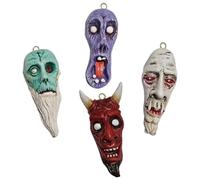 WQHPLMD Les Vampires Les Ornements Suspendus de Diable se fixent 4 pièces effrayantes pendentifs d'arbres d'horreur pour la fête d'halloween obsédante House