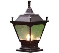 WQHPLMD Lighting Post Outdoor Garden Antique Decorative Aluminum Lamp Clear Glass Shade Die-Cast Lamp Light Fixtures IP54 Waterproof Hardwired