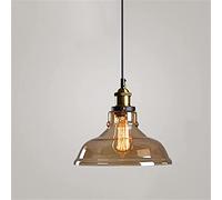 WQHPLMD Loft Industrial Vintage Gold Glass Pendant Light for Living Room, Bedroom, Hallway, Dining Room and Bar