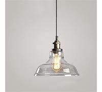 WQHPLMD Loft Industrial Vintage Gold Glass Pendant Light for Living Room, Bedroom, Hallway, Dining Room and Bar