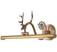 WQHPLMD Luminaire Retro Écusson Murale en Cuir Drapé pour Réfectoire LED Lumière De Salle de Bain, Support Lame avec Miroir Ancienneté Éclairage pour Cabinets de Miroirs
