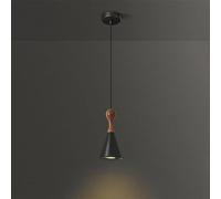 WQHPLMD luminaires Suspendus en cuivre brossé, Lampe Spot Suspendue au Plafond, éclairage Moderne du Milieu du siècle, Industriel Antique en Bois Rustique pour Cuisine, îlot, Chambre à Coucher,