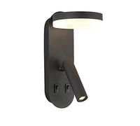 WQHPLMD Luxuriant Chandelier Lighting: Aluminum Bedside Reading Lamp with Adjustable Wall Sconce Lights & Spots for Living Room - 9W LED