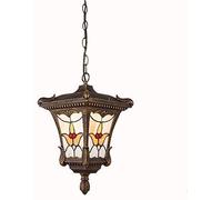 WQHPLMD Machine European-Style Outdoor Mediterranean-Style Waterproof Frosted Glass Chandelier -Style Retro Garden Lamp Outdoor Grape Rack Pavilion Balcony Aisle Corridor Lamps