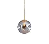 WQHPLMD Machine LED Lights Mid Century Chandelier Globe Glass lampshade e27/e26 Brass Light Fixture Kitchen Island Dining Room Dining Room Living Room