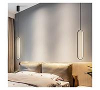 WQHPLMD Machine Nordic Bedroom Bedside Chandelier Minimalist Creative Living Room Background Wall Long Line Light Luxury Small Chandelier