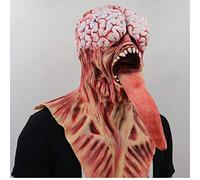 WQHPLMD Masquerade Creepy Scary Halloween Costume Devil Head Cover Latex Props for Adults Party Decoration