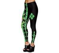WQHPLMD Masquerade Halloween Yoga Leggings for Women Compression Skinny Sptrey Crays Colls High Waist 3D Sport Running Gym Workout Fitness Plus Taille Pantalon Ladies Pumpkin, Greenblack, L